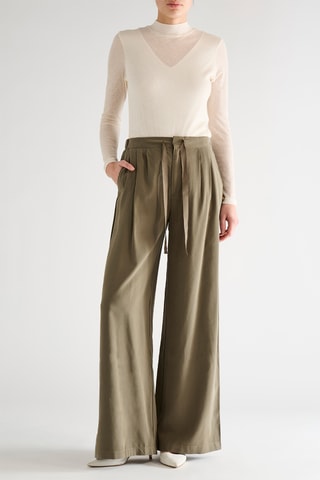 Pantalon wide legs - Kaki