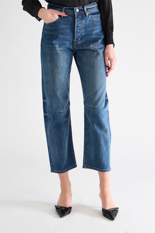 Jean taille haute - Bleu