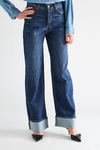 Jean wide legs - Bleu foncé