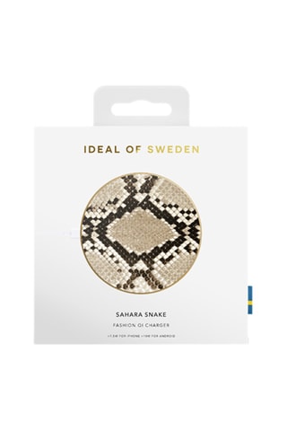 Carregador Qi universal Sahara Snake - Bege e castanho - Ideal of Sweden
