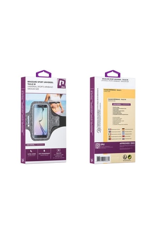 Braçadeira desporto para smartphone universal 4,7” - Cinzento - EKO