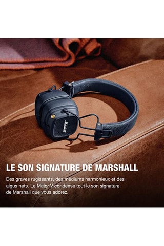 Casque stéréo Marshall  Major V - Bluetooth - Bleu nuit