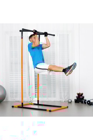 Conjunto estação de tração e fitness, cinto com bandas de resistência - 53 x 12,5 x 32 cm