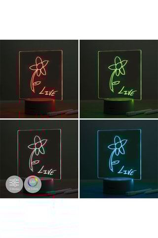 Quadro de notas e mensagens LED - Branco