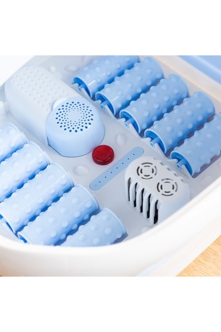 Banho para os pés Azul e branco