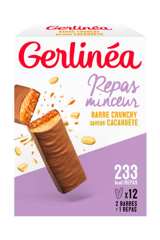 2 x Barres de céréales Chocolat Crunchy Cacahuètes - 12 barres