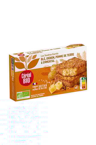 6 x Tendres Carrés blé Pommes de terres Emmental et Oignons - 200 g