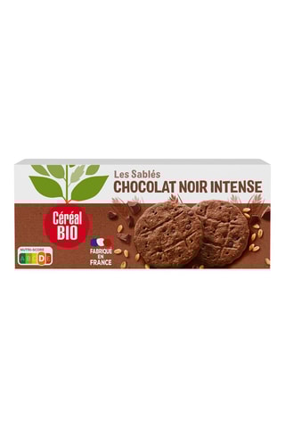 6 x Sablés Chocolat Noir Intense - 132 g