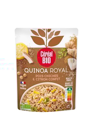 8 x Quinoa Royal pois-chiches et citron confit au lait de coco - 220 g