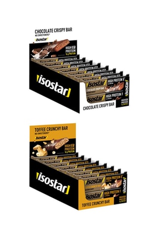 4 x 	Barres High Protein 30 Caramel - 55 g et 4 x Barres High Protein 30 Choco crispy - 55 g