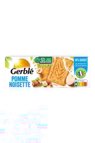 12 x 	Biscuits pomme noisette - 4 sachets