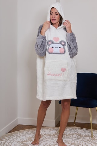 Sweat oversize polar de pijama Aubepine - Cinzento-escuro - Just for Victoria