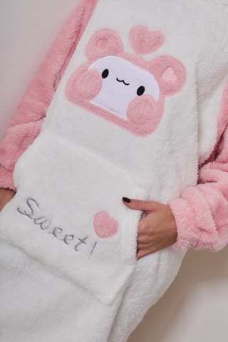 Sweat oversize polar de pijama Aubepine - Rosa - Just for Victoria