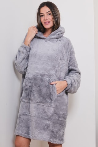 Sweat oversize polar de pijama Azalée - Cinzento - Just for Victoria
