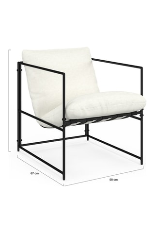 Sillón Penelope - Blanco y negro