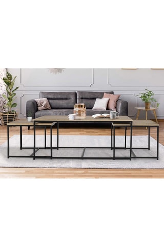 3 mesas encajables Manufacture - 53 x 53 x 41 cm y 113 x 50 x 45 cm