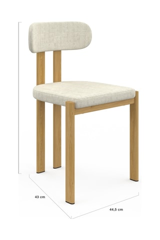 4 sillas Elsa - 77 x 44,5 x 43 cm