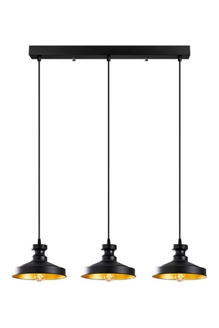 Hanglamp Berceste - Zwart - 3 x 100 W