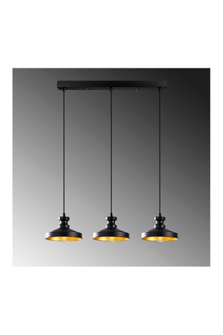 Hanglamp Berceste - Zwart - 3 x 100 W