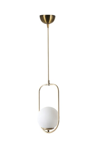 Suspension Ahy Tekeli - Doré et blanc - 60 W