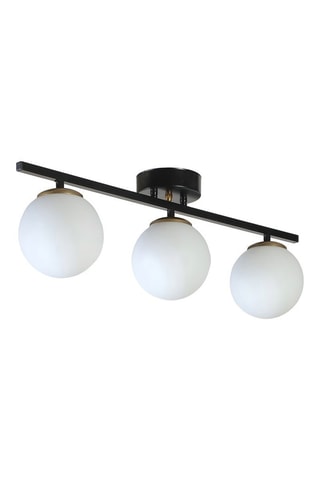 Plafondlamp - Zwart en Wit - 3 x 60 W
