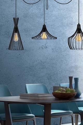 Suspension Mezopotamya - Noir - 3 x 40 W