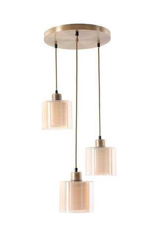 Hanglamp Yeni Sahra - Bronskleurig - 3 x 60 W 
