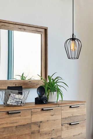 Hanglamp Tel - Zwart - 100 W