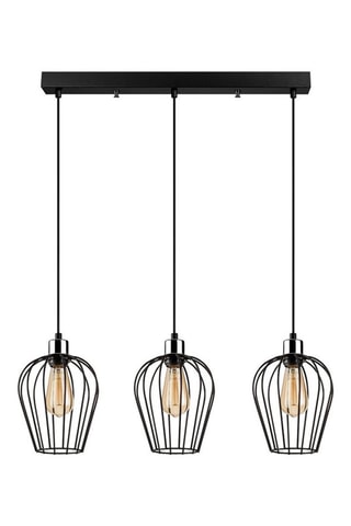Hanglamp Tel - Zwart - 3 x 40 W