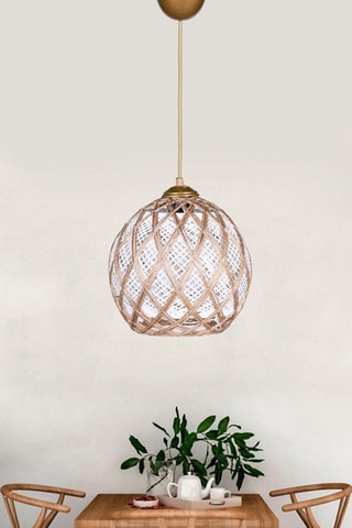 Hanglamp Wit en Koperkleurig