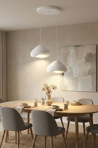 Hanglamp - Wit - 2 x 40 W