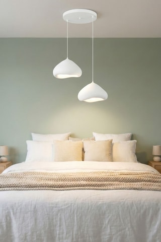 Hanglamp - Wit - 2 x 40 W