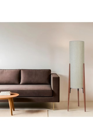 Lampadaire Yildo - Noir et doré - 40-60 W