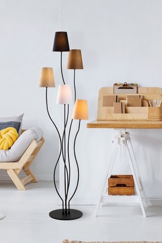 Lampadaire Bonibon - Noir et marron