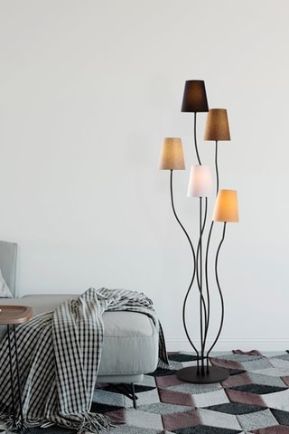 Lampadaire Bonibon - Noir et marron