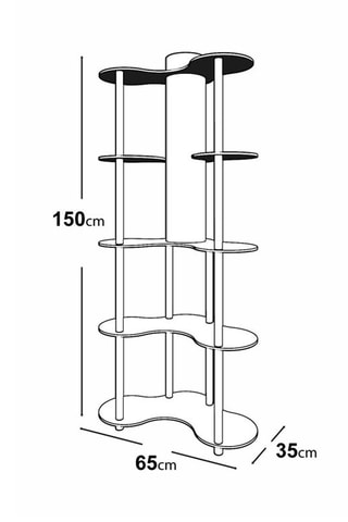 Staanlamp - Ivoorkleurig en Zwart - 40 W - 150 cm