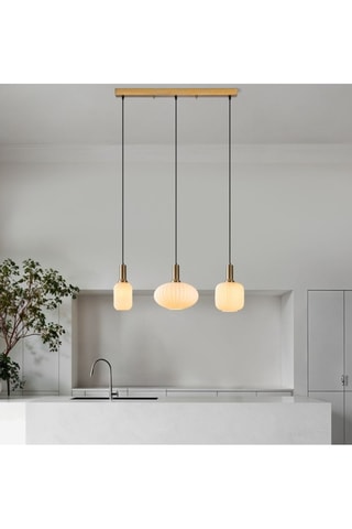 Hanglamp Asker - Goudkleurig - 3 x 40 W