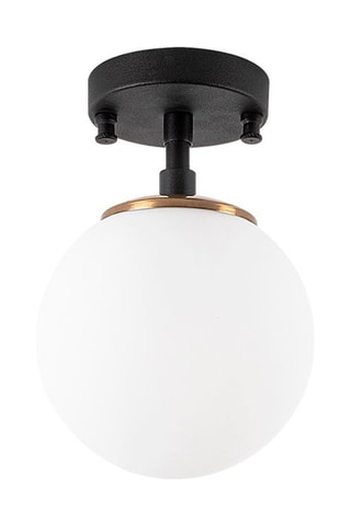 Plafondlamp - Zwart en Goudkleurig - 15 W