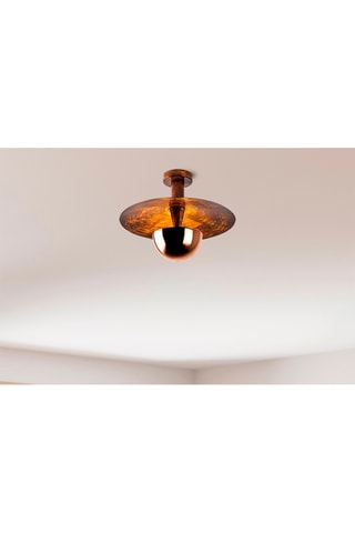 Plafondlamp Kurt - Goudkleurig - 10 W