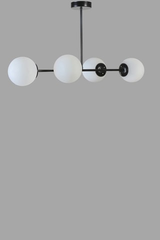 Plafondlamp Yeni Favori 4 - Zwart en Wit - 4 x 60 W