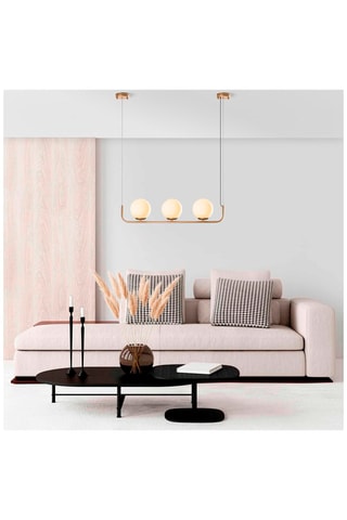 Hanglamp Faruk - 13716 - Goudkleurig en Wit