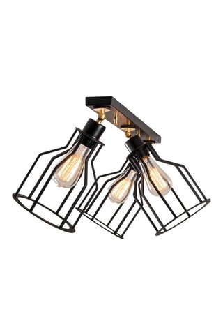 Plafondlamp Alacati  - Zwart - 3 x 100 W