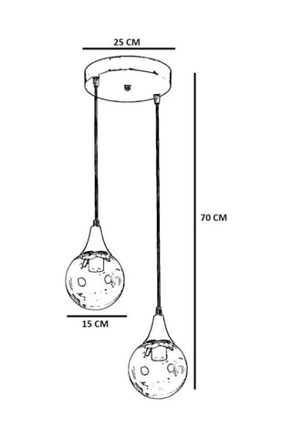 Hanglamp Afra 2 - Zwart