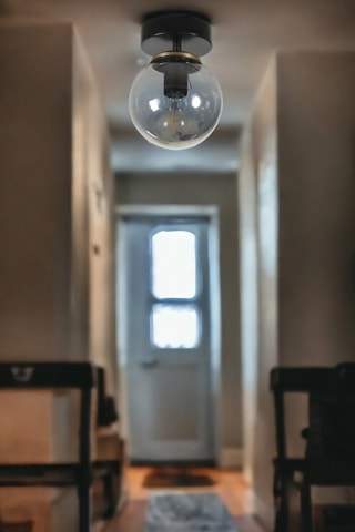 Plafondlamp - Zwart en Amberkleurig - 60 W