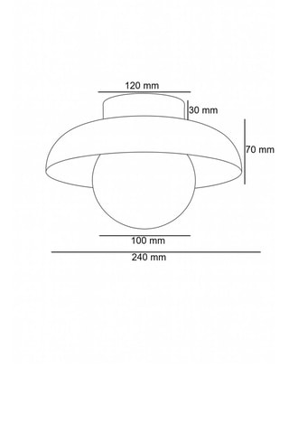 Houten Plafondlamp - Naturel - 10 W
