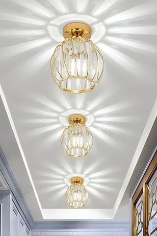 Plafondlamp - Goudkleurig - 40 W