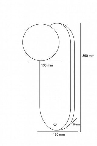 Applique murale en travertin - Beige