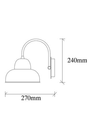 Wandlamp Berceste - Zwart - 40 W