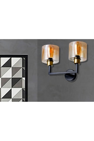 Wandlamp - Zwart - 60 W