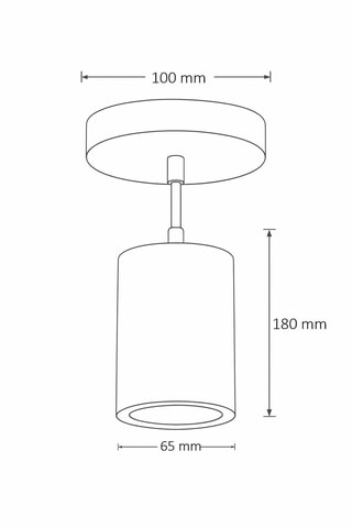 Plafondlamp - Beige - 10 W